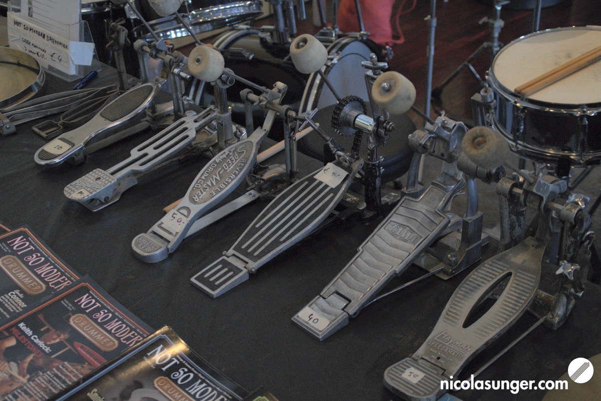 Vintage Bass Drum Pedals @ Vintage & Custom Drum Meeting 2018 in Walldorf-Mörfelden Germany